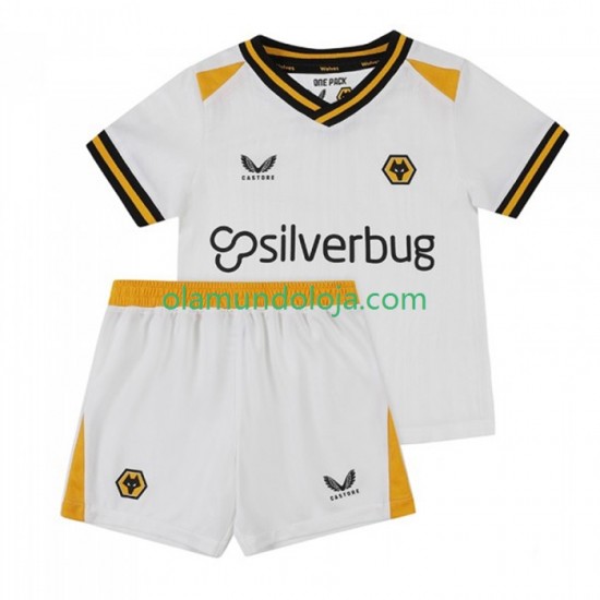 Camisola Wolverhampton Wanderers Criança Equipamento Terceiro 2022-2023 Manga Curta